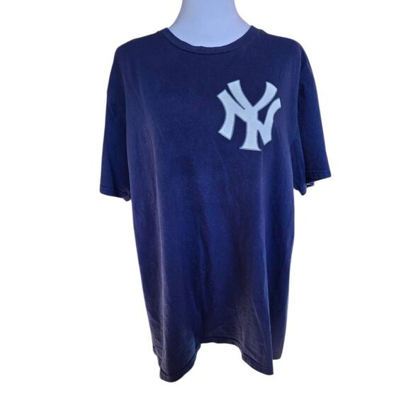 Majestic New York Yankees Judge 99 Mens Size Large Navy T-shirt - Picture 1 of 7